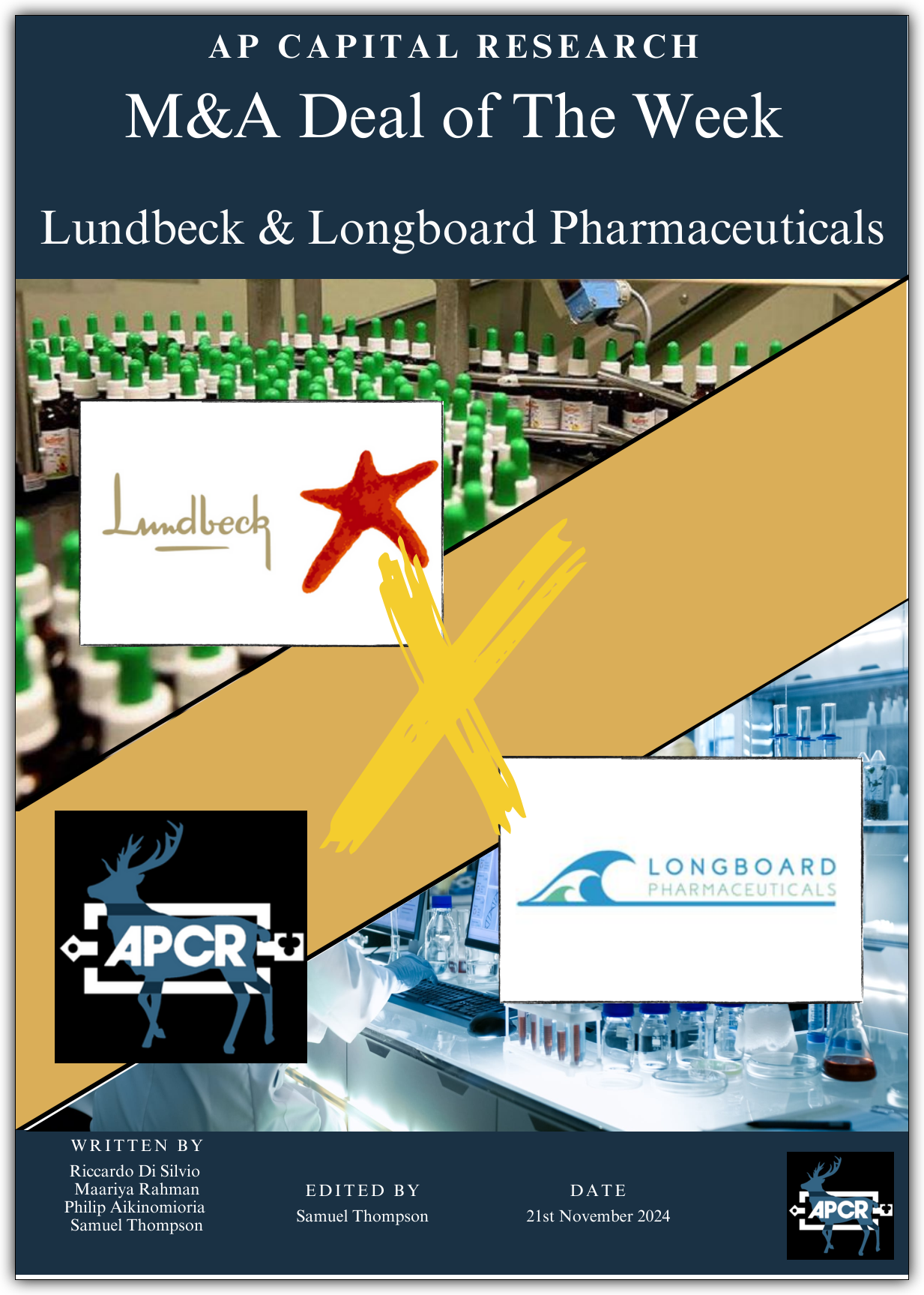M&A Deal of the Week - Lundbeck x Longboard Pharmaceuticals